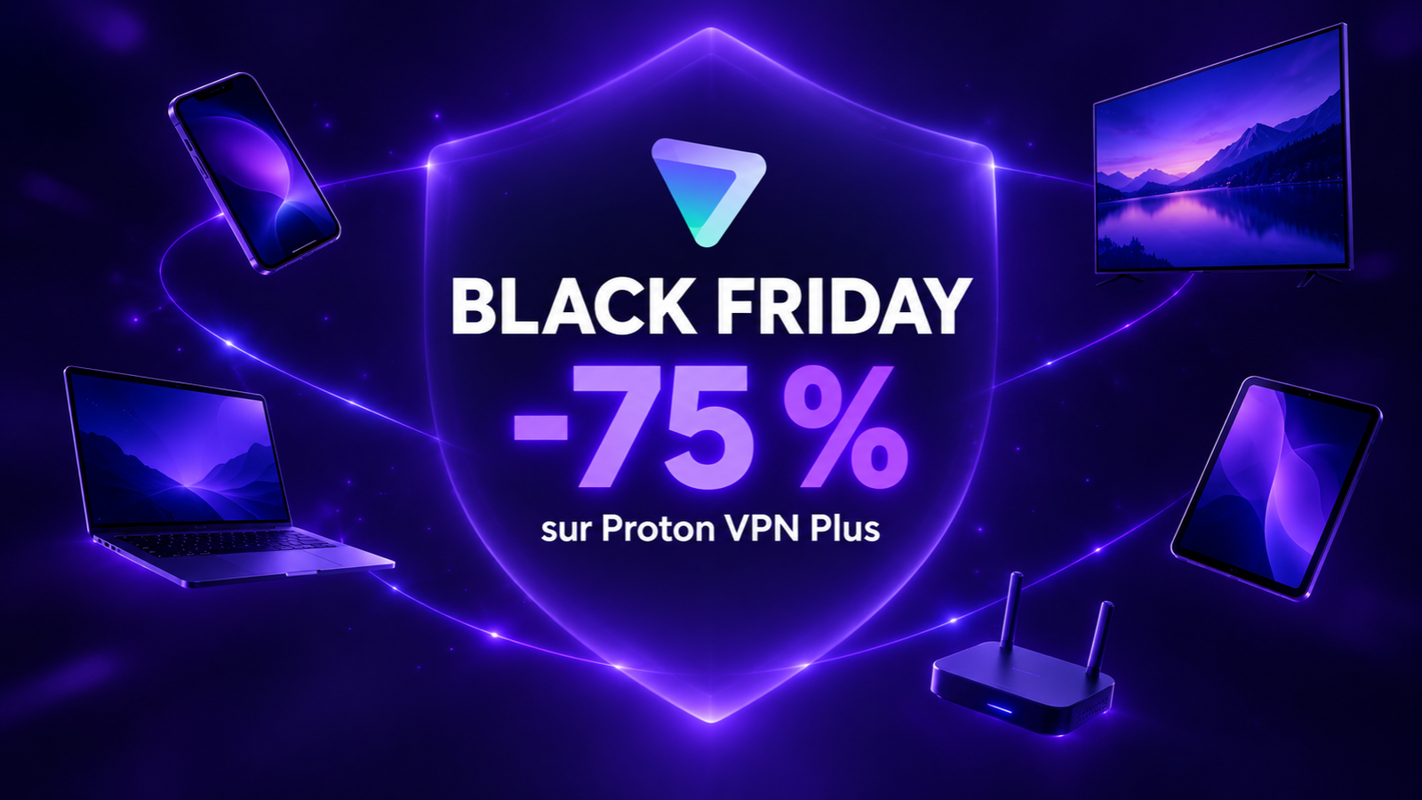 Black Friday Proton VPN : un seul abonnement à -75 % pour protéger les 10 appareils de la maison © Clubic
