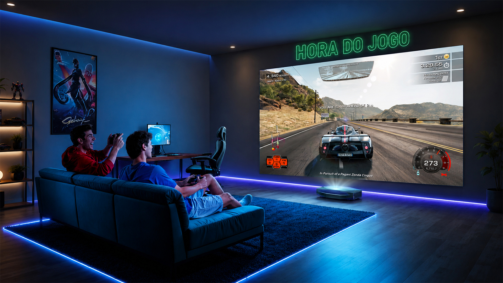 Associé à un projecteur compatible, cet écran offre une expérience immersive pour les grands événements, les films et les séries. ©Nothing Projector