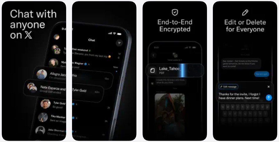 Le service d’échange avec envoi instantané, sécurisation des conversations et options pour corriger ou retirer un message après envoi.. © XChat