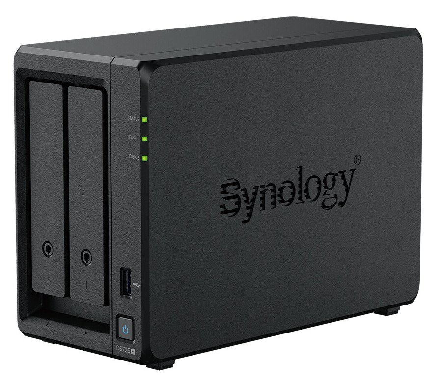 Le DS725+ n'intègre que deux baies, contre quatre sur le DS925+ déjà présenté. ©Synology