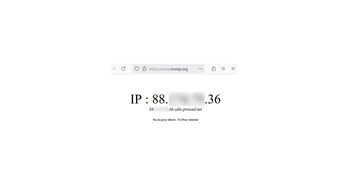 monip.org pour trouver son adresse IP publique © Pascale Duc pour Clubic
