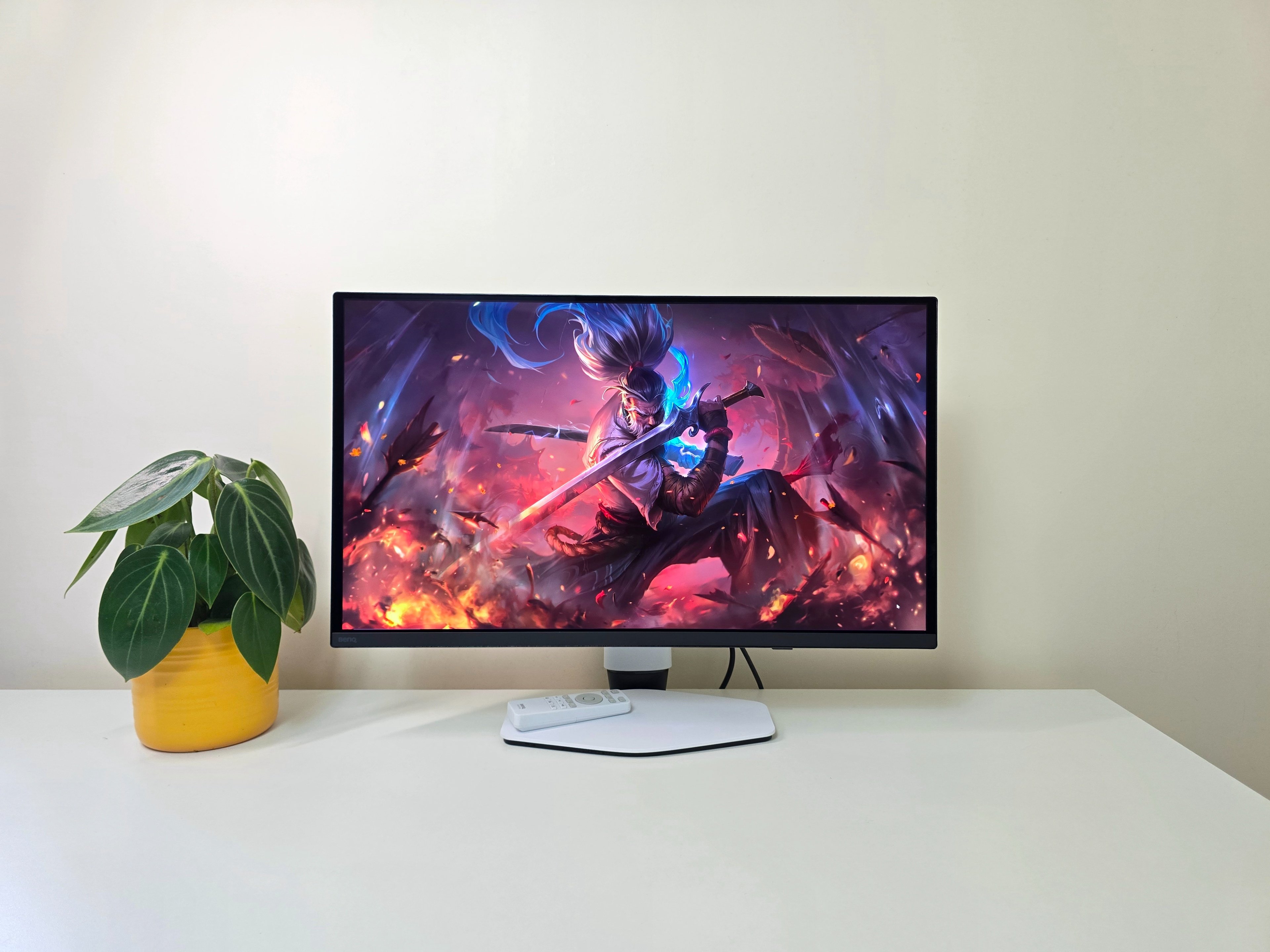 BenQ mise sur une dalle 4K équipée de la dernière génération de dalle QD-OLED pour son dernier écran gaming. © Matthieu Legouge