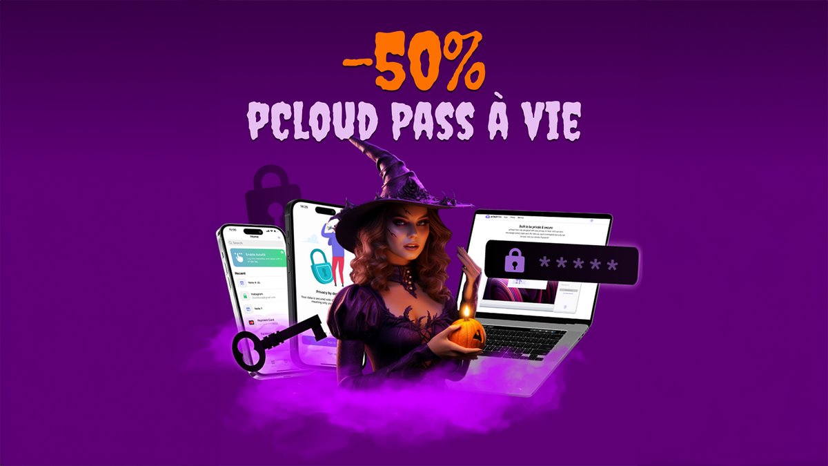 -50 % sur pCloud Pass à vie : sécurisez tous vos mots de passe avant le 1er novembre ! © pCloud