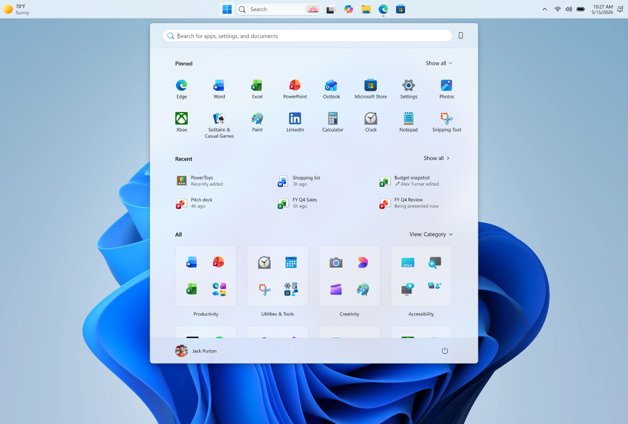 La future barre des tâches de Windows 11 se précise, et elle pourrait faire mieux que celle de Windows 10. © Microsoft