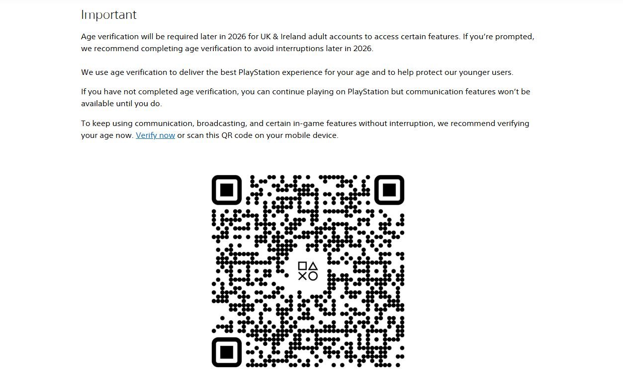 Sony invite déjà les joueurs PlayStation à faire vérifier leur âge. ©SIE
