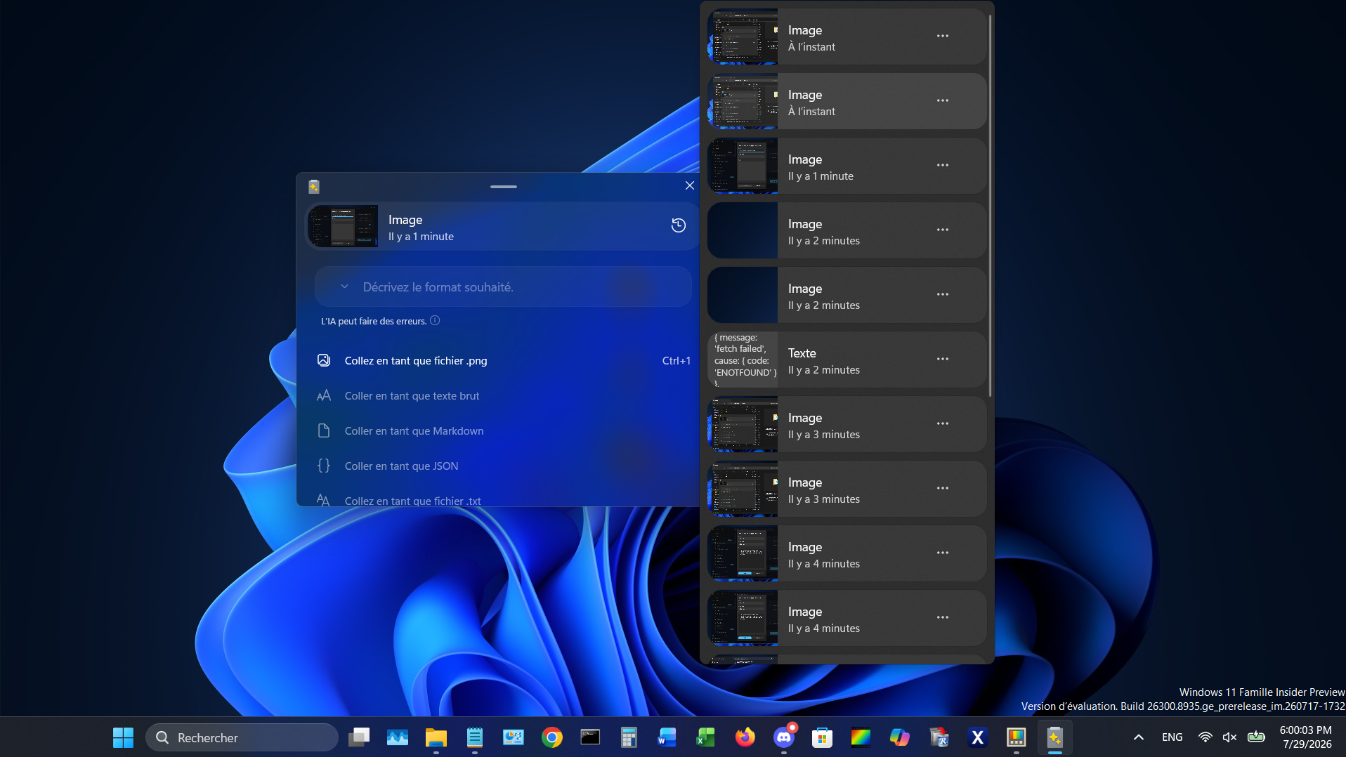 Le presse-papiers de Windows 11 peut faire bien plus que copier-coller, voici comment en profiter. © Clubic