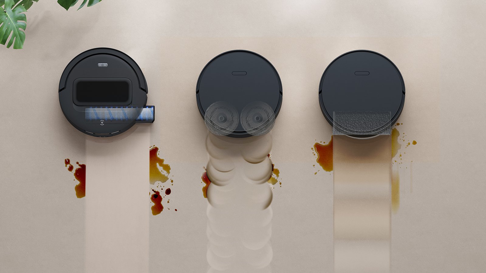 Le DEEBOT T90S Pro Omni intègre le système OZMO ROLLER 3.0 ©Ecovacs
