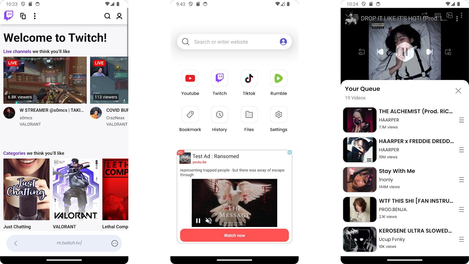 Video Lite est une application multiplateforme qui fonctionne comme un navigateur dédié aux plateformes vidéo, avec une interface légère, un mode sombre et la possibilité de lire du contenu en arrière-plan sans passer par les applis officielles - © Video Lite Ltd.