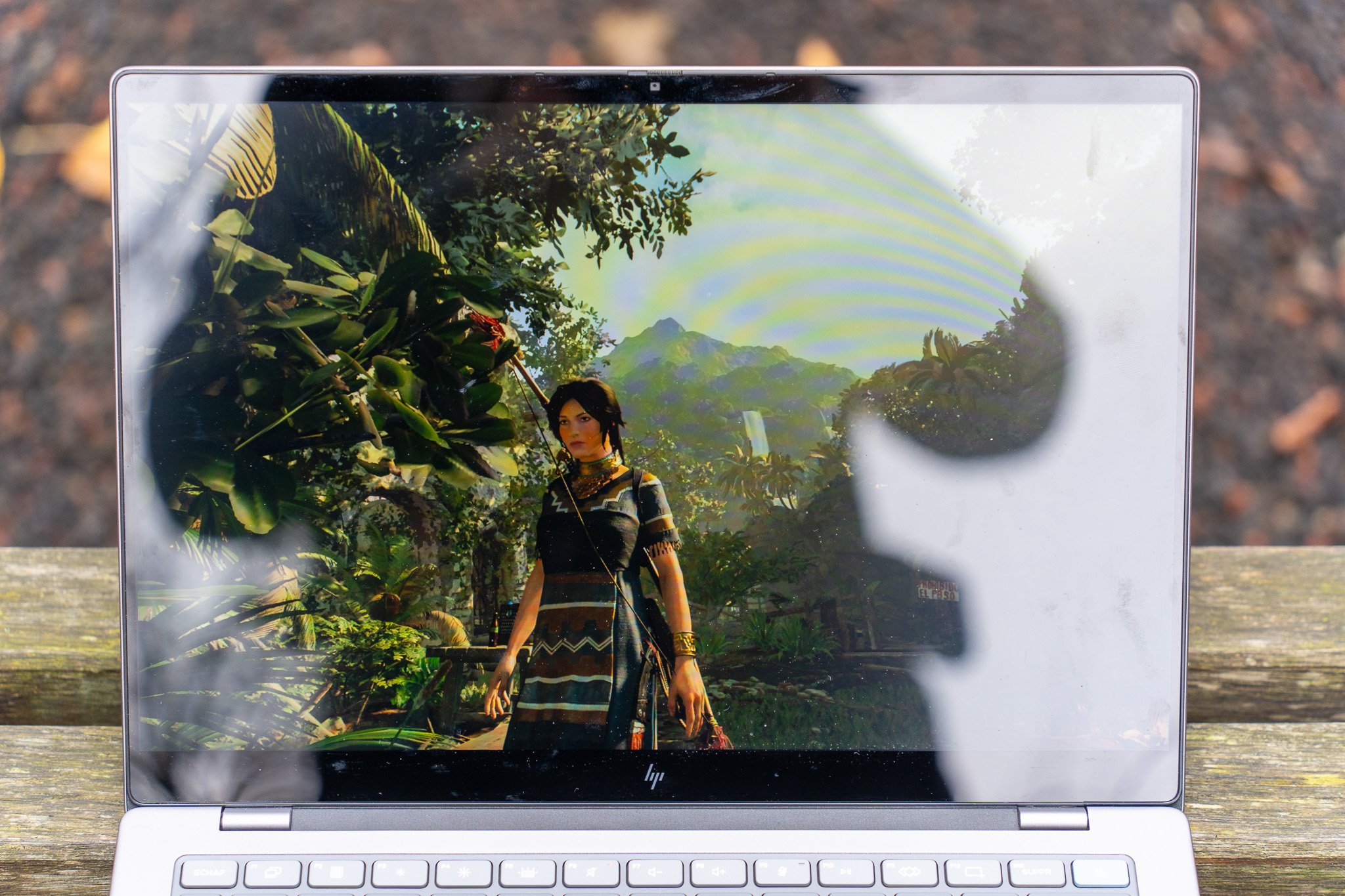 "Shadow of the Tomb Raider" sur HP Omnibook X 14 - © Nathan Le Gohlisse pour Clubic
