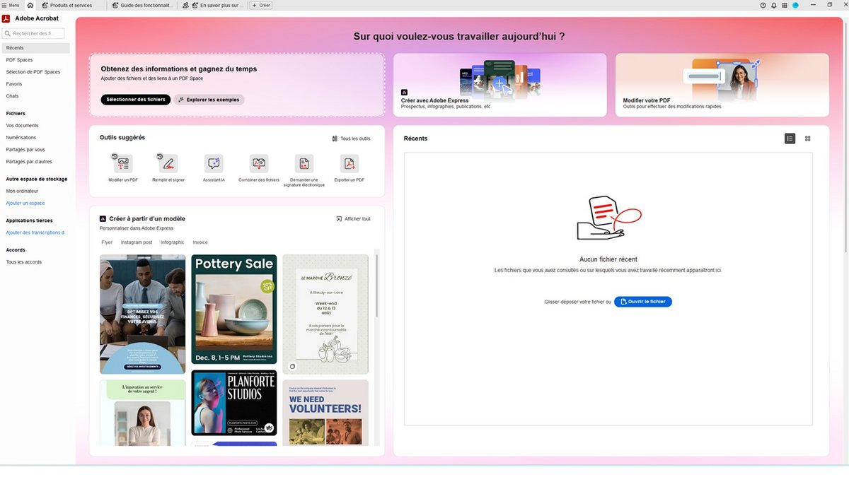Que vous soyez étudiant ou pro, Acrobat Studio vous aide à structurer, signer et sécuriser tous vos documents importants ©Adobe