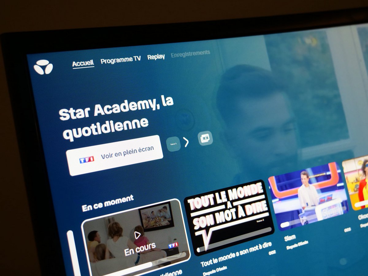 Aperçu du service de télévision de Bouygues Telecom © Alexandre Boero / Clubic