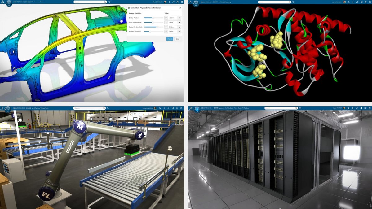 Dassault Systèmes et NVIDIA s'allient pour créer la plateforme d'IA industrielle du futur. © Dassault Systemes et NVIDIA