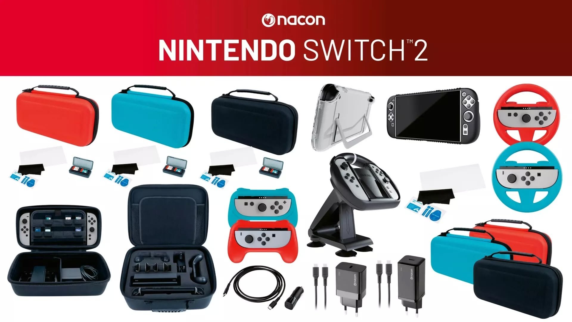 NACON vient de dévoiler sa gamme d'accessoires pour la Switch 2 © NACON