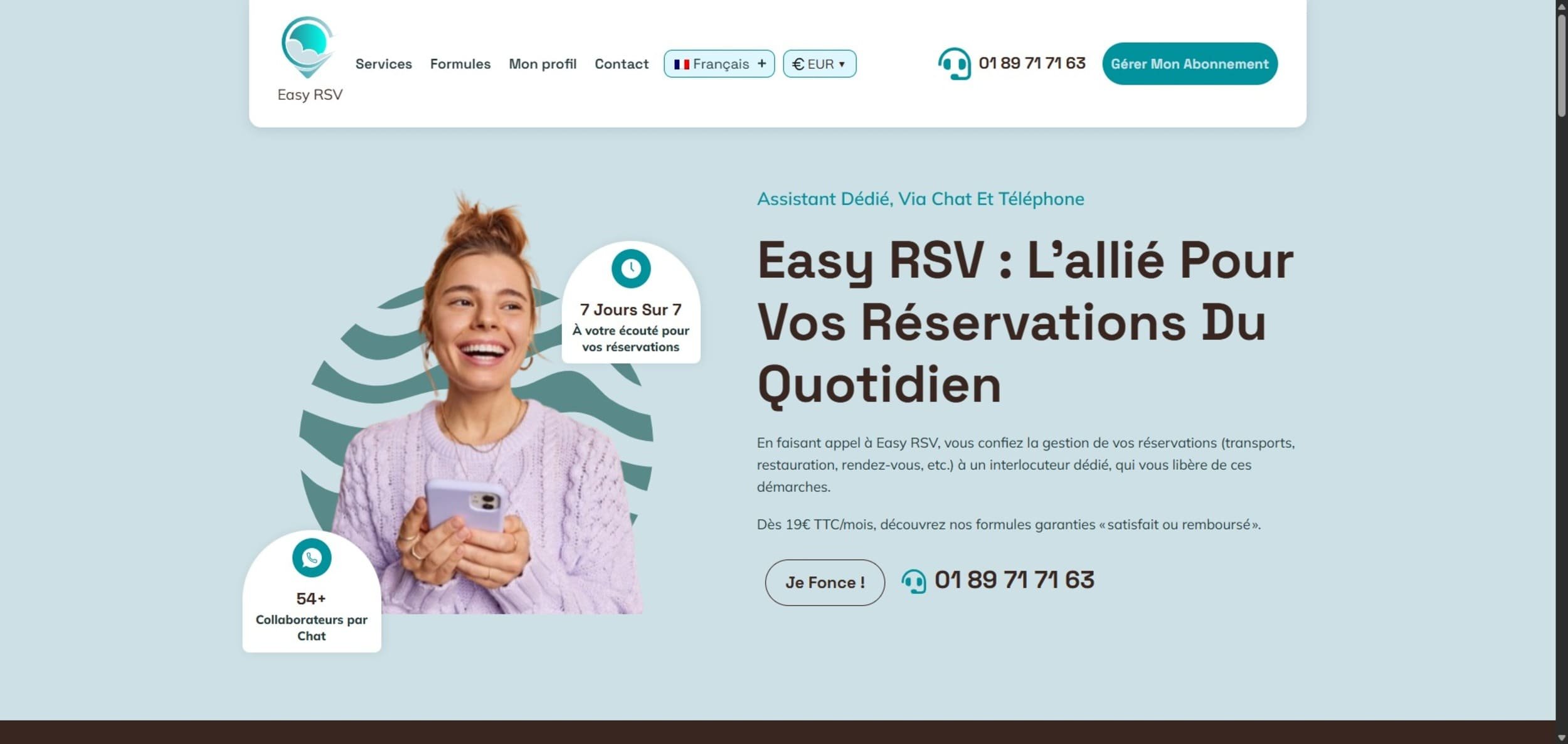 Capture d'écran du site easy-rsv.com, épinglé par la DGCCRF © Alexandre Boero / Clubic
