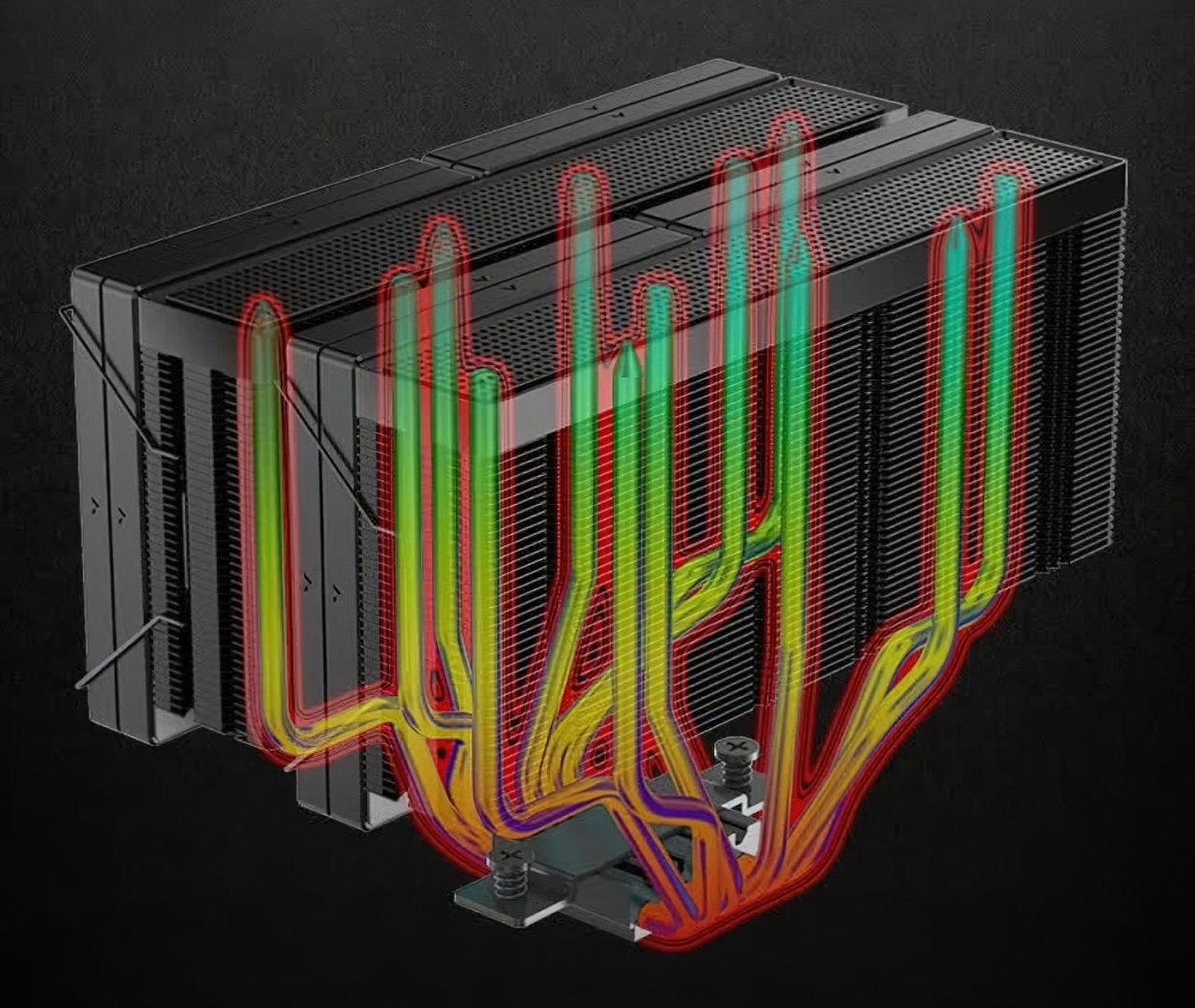 Les six caloducs intégrés au JF15K Diamond. ©Jiushark