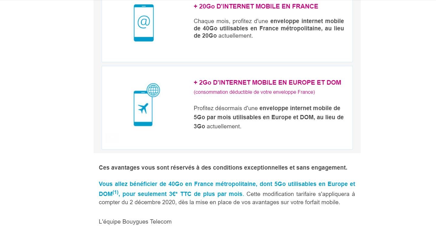 Bouygues Telecom hausse de prix