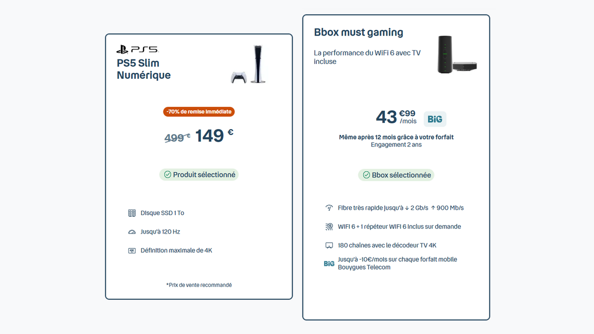 Une offre PS5 et Bouygues Telecom qui fait pâlir la concurrence