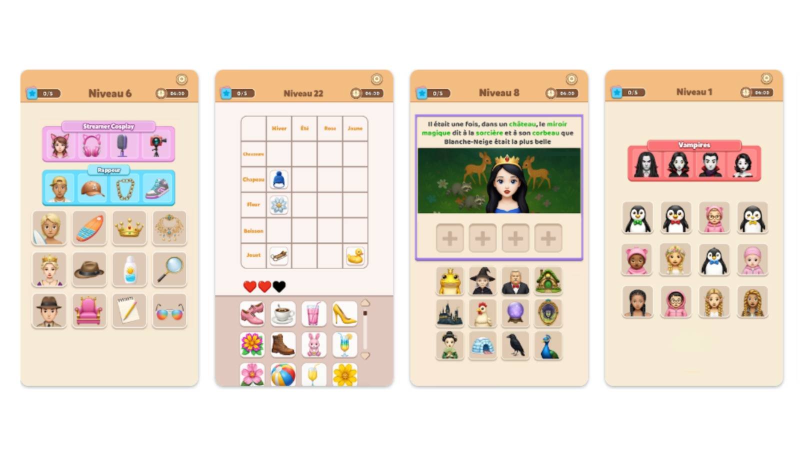 Connect Master – Match Puzzle est un jeu de réflexion où vous associez des personnages par groupes de quatre, avec plus de 1 000 niveaux, des indices et un mode hors ligne. © Rooftop Game