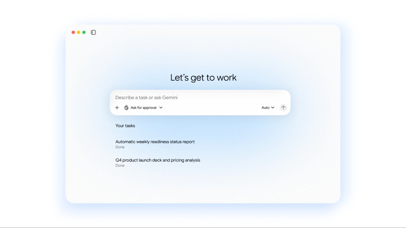 Le nouvel agent de Google est actuellement testé auprès d’une sélection d’entreprises. ©Google