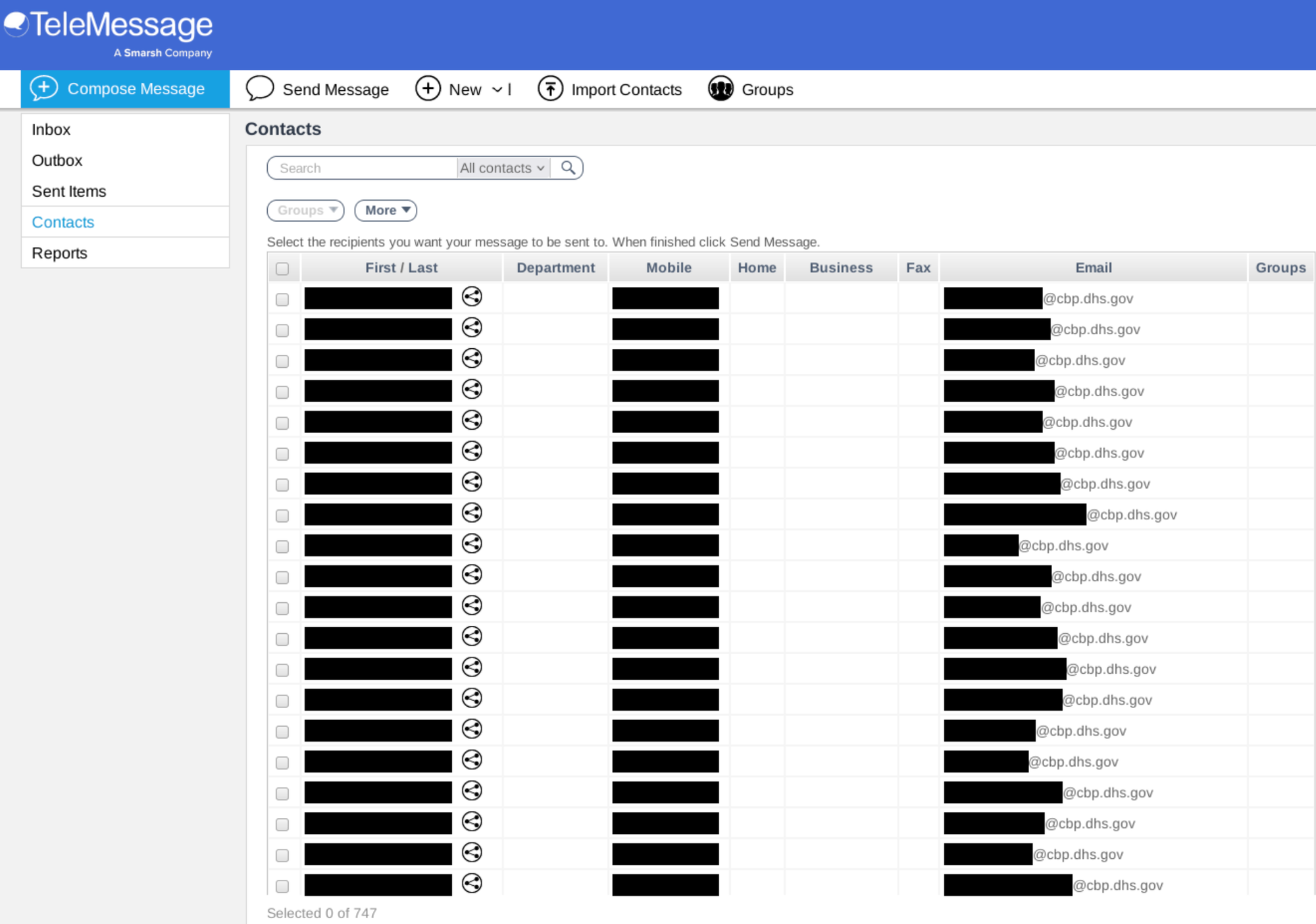 Un extrait des données récupérées par le hacker ©404Media