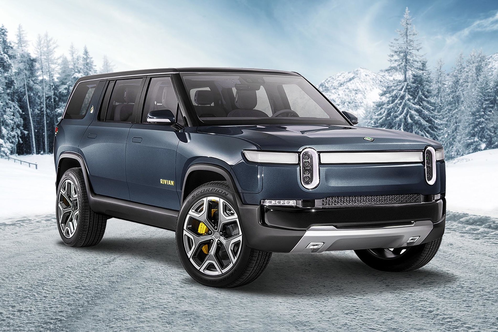 Rivian est principalement connu pour ses modèles de pick-up et de SUV électriques, ici le R1S. © Rivianforum