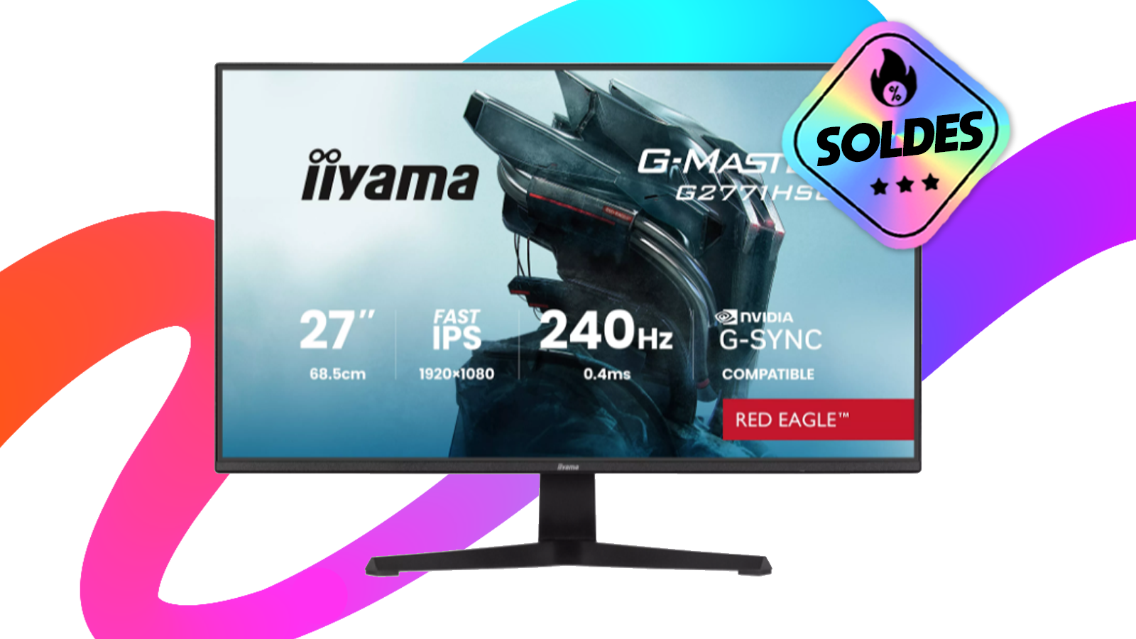 ecran gamer soldes boulanger
