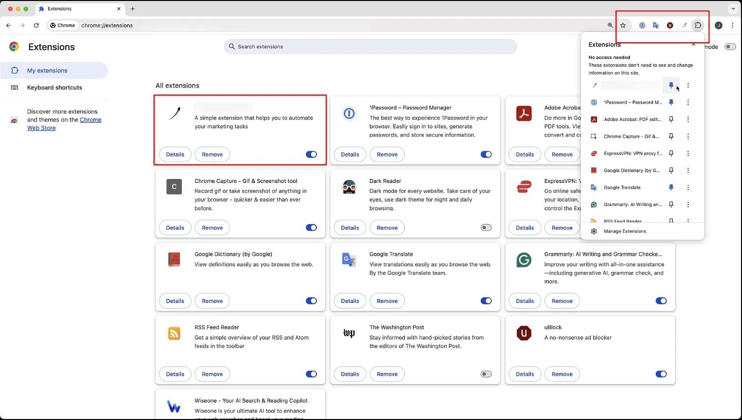 Ces extensions malveillantes sont distribuée dans le Chrome Web Store sous forme d'utilitaires plutôt classiques © SquareX