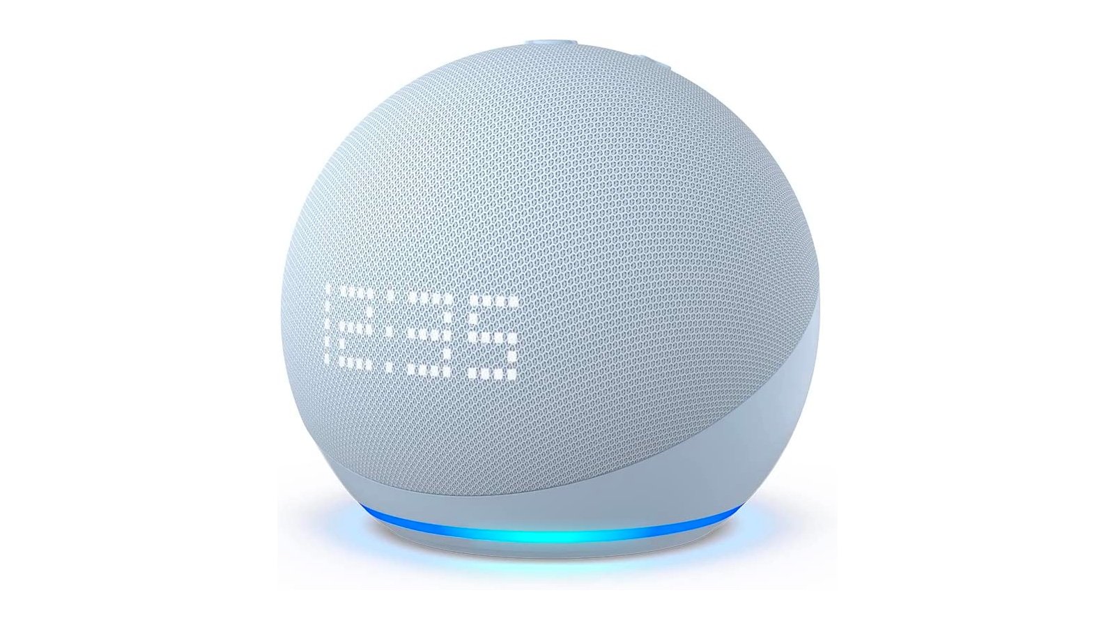 L'assistant connecté Echo Dot 5 avec l'horloge