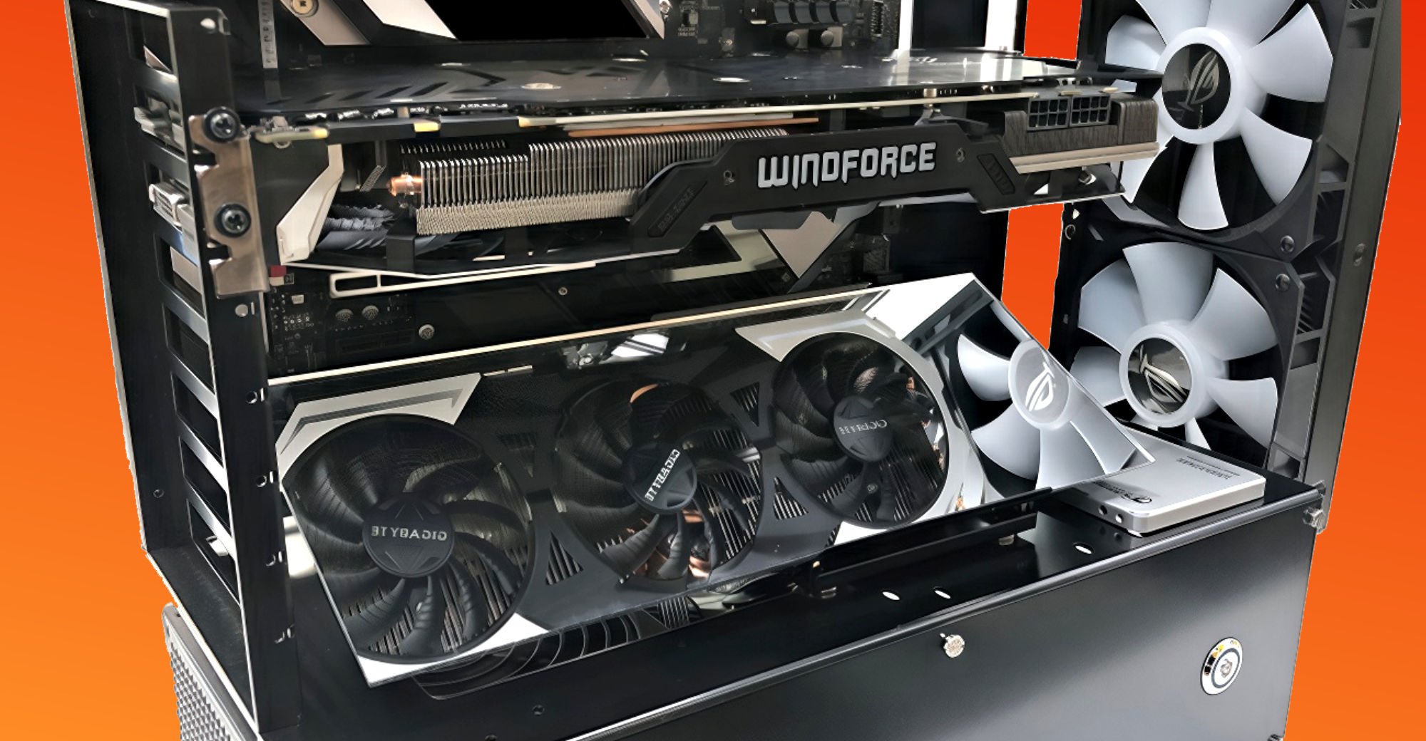 Pas de quoi positionner votre carte graphique à la verticale ? Nagao a pensé à vous ! ©Nagao