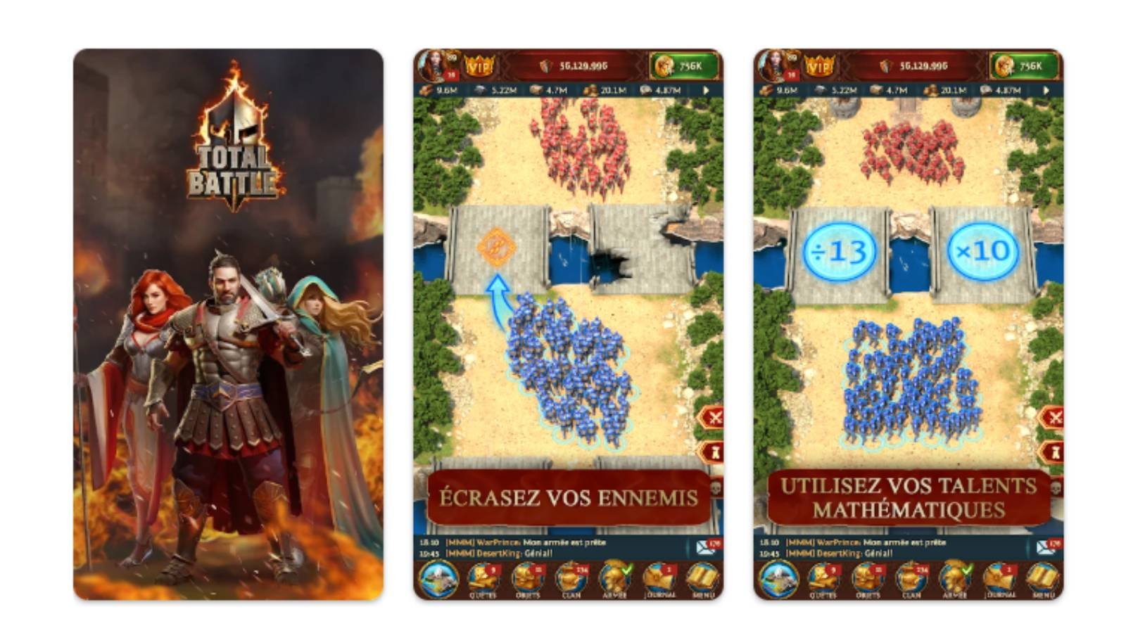 Total Battle: Jeu de Stratégie mêle stratégie 4X, combats PvP et PvE, gestion d’empire et progression de héros dans un vaste monde multijoueur. © Scorewarrior Limited