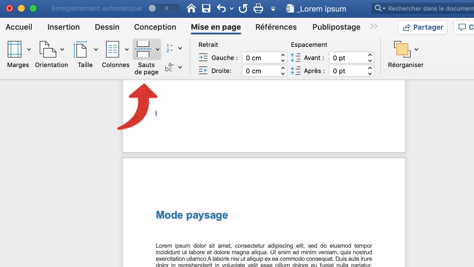 tutoriel word