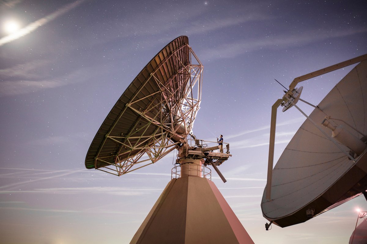 Un aperçu de la station terrestre Eutelsat Paris-Rambouillet © Eutelsat/Adrien Daste