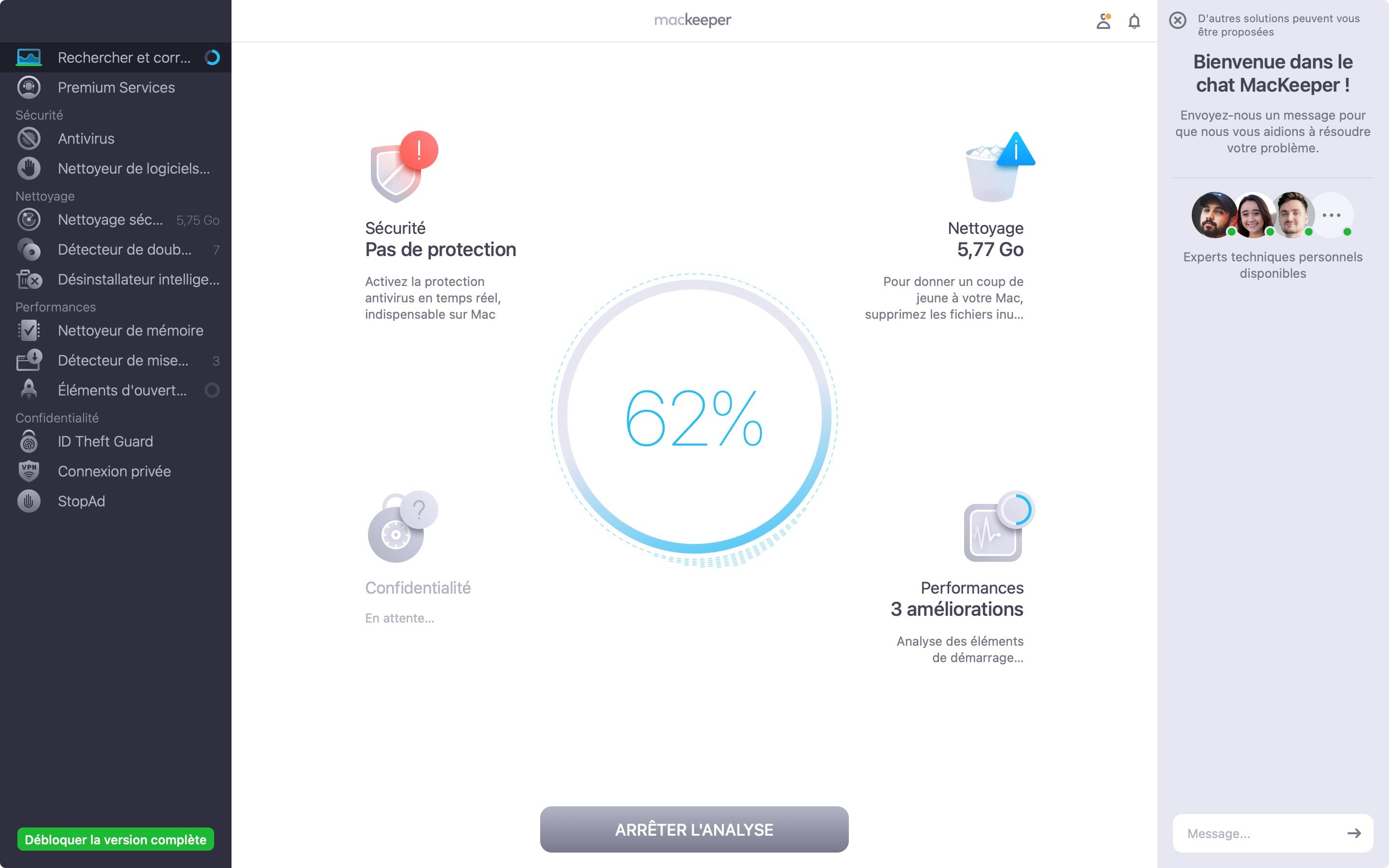 Un outil pour optimiser et protéger votre système Mac © Clario Tech