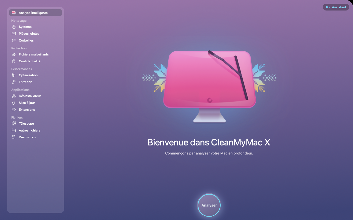 Interface de l'application CleanMyMac X © MacPaw