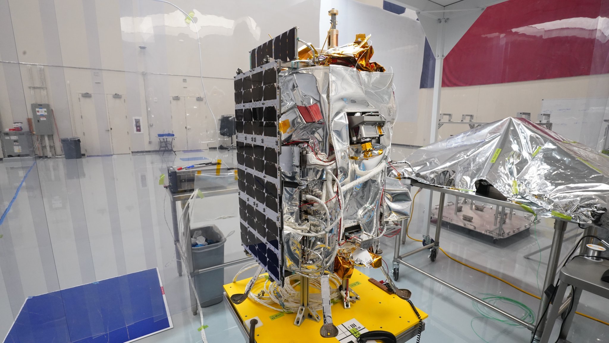 Le robot sauteur Micro Nova Ropper en cours de développement dans le laboratoire d'Intuitive Machines © Intuitive Machines