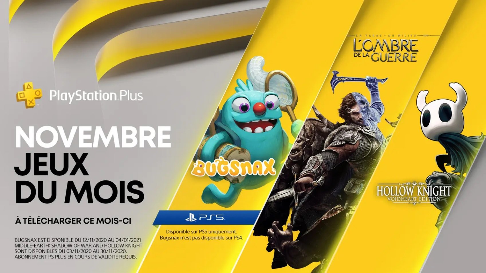 PlayStation Plus novembre 2020