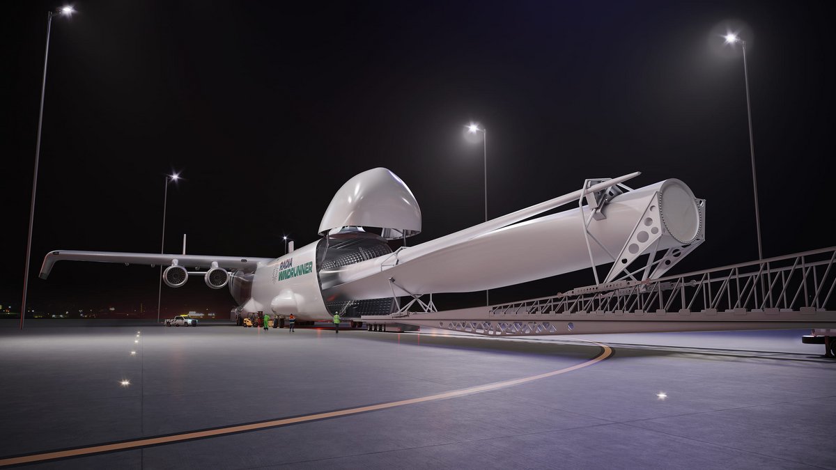 L'avion cargo sera capable de transporter des pales d'éoliennes © Radia