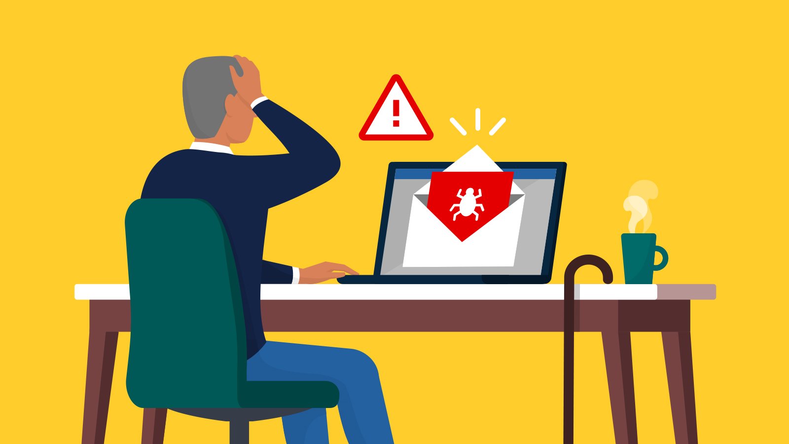 Les e-mails frauduleux peuvent contenir des virus ©Shutterstock