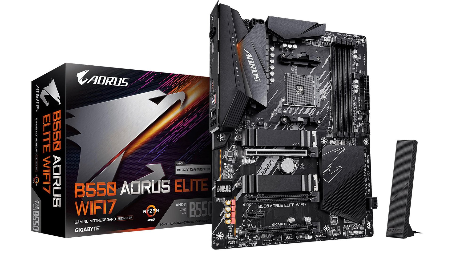 La norme WiFi 7 est largement mise en avant par Gigabyte. © TechPowerUp
