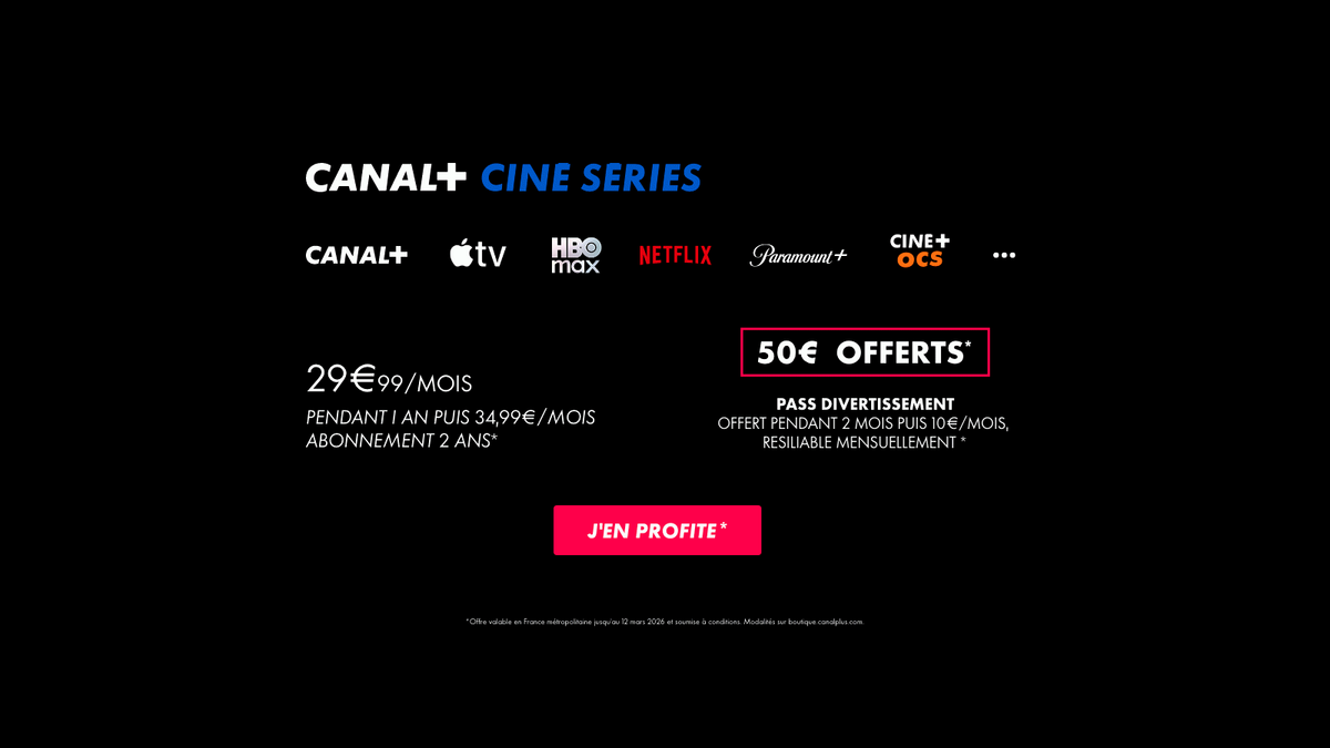 Une interface unique pour accéder aux catalogues Apple TV, Netflix, Paramount+, CINÉ OCS et HBO Max en un seul endroit. ©Canal