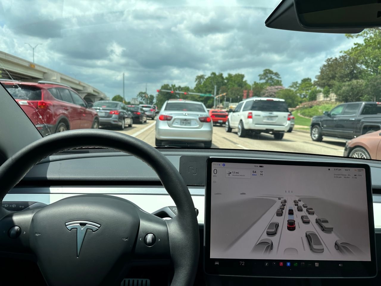 En 2023, la version du FSD de Tesla était encore une bêta - ©Brian Gallegos /Shutterstock