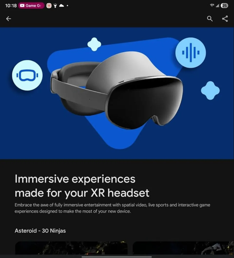 Google prépare activement le terrain pour le lancement imminent de Android XR. © Reddit /Google