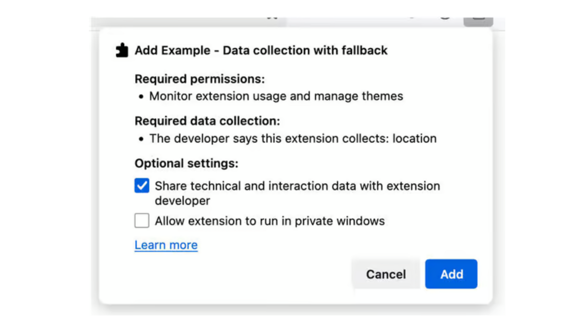 Firefox extension
