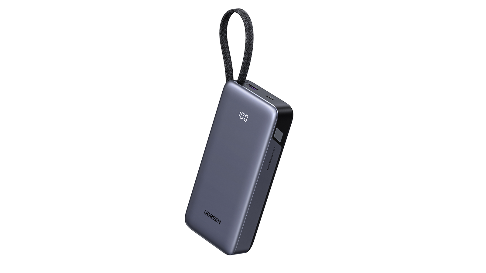 Avec 20 000 mAh, la batterie externe UGREEN Nexode 45W répond précisément à ce besoin. ©UGREEN