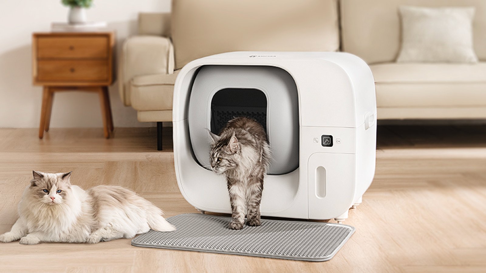 La Cura3 d’Amicura automatise le nettoyage de la litière tout en éliminant les odeurs