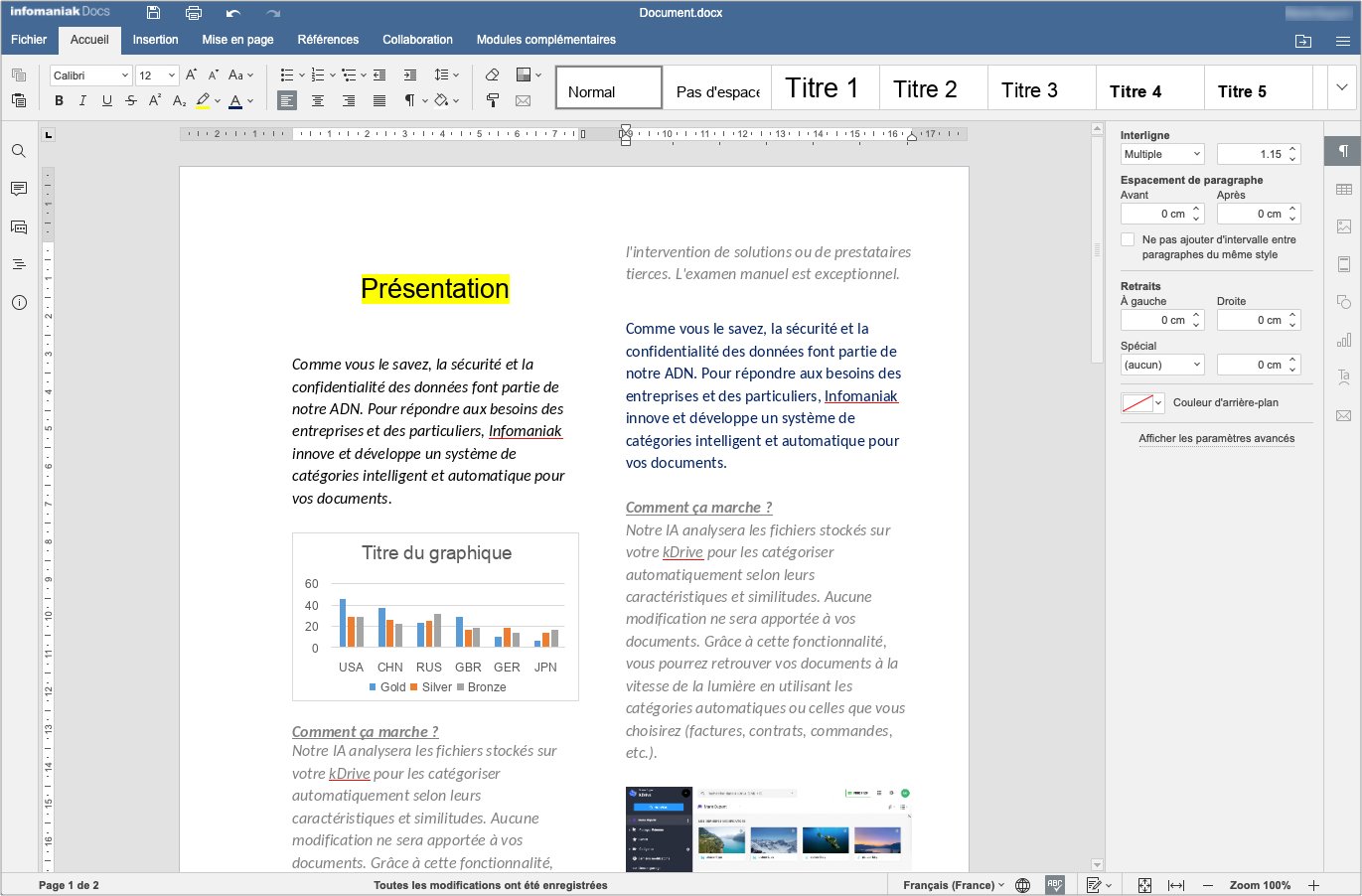kSuite - Le traitement de texte Docs