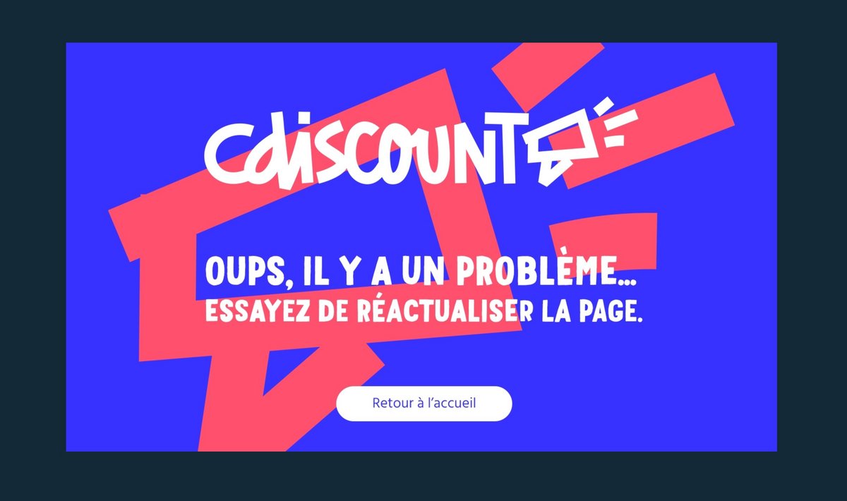 Cdiscount ne réponds plus. © Capture d'écran Clubic