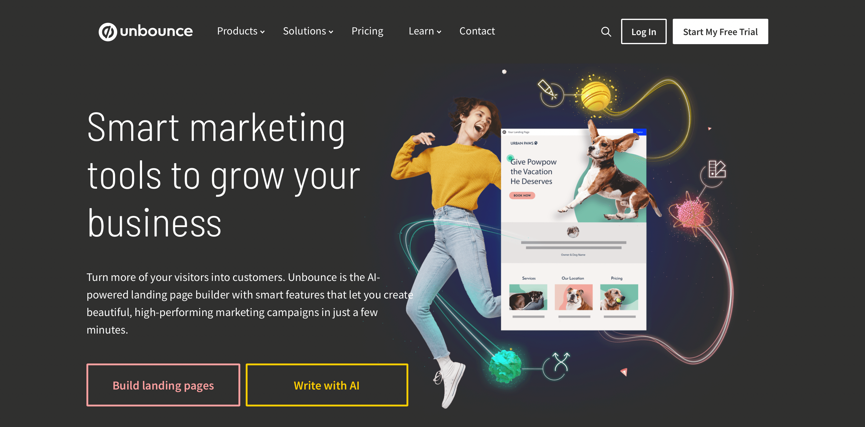Unbounce screen 1