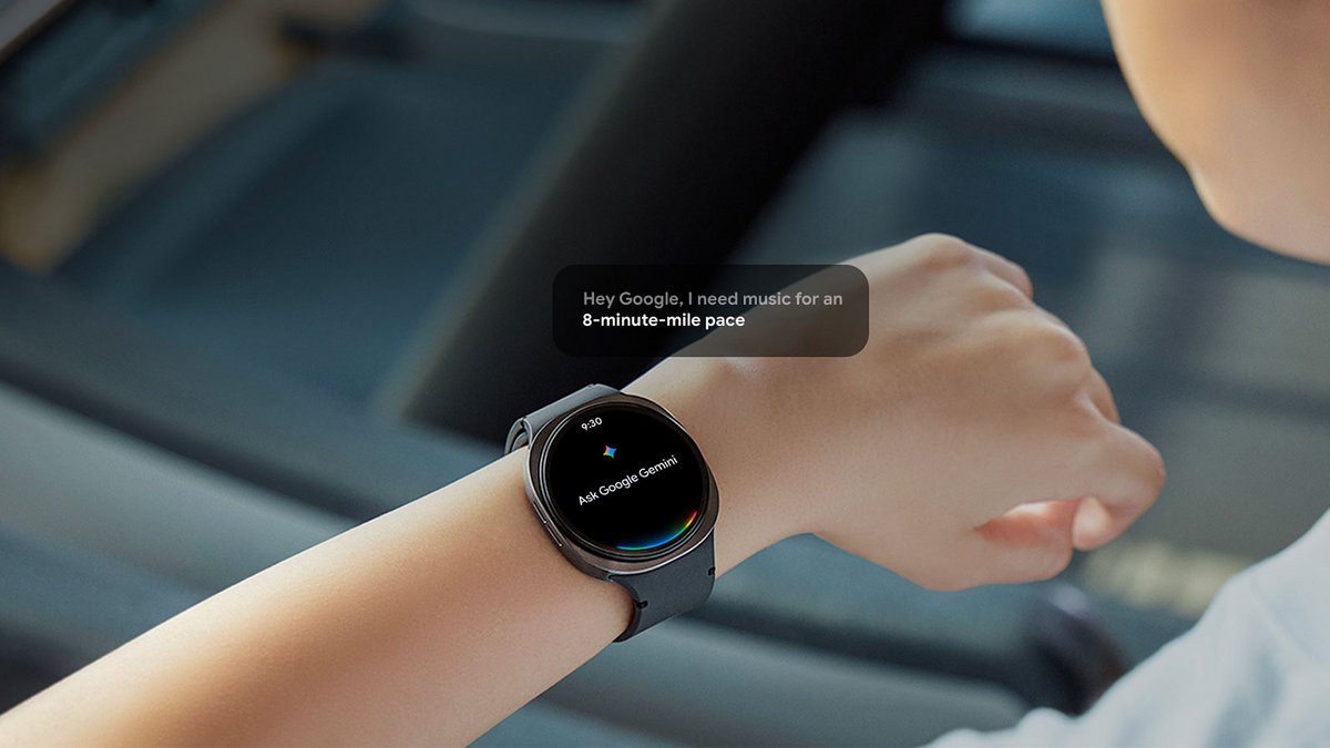 Grâce à Gemini, la Galaxy Watch8 devient un véritable assistant intelligent, directement accessible depuis votre poignet ©Samsung