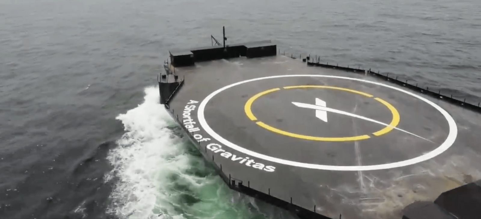 Barge A Shortfall of Gravitas SpaceX